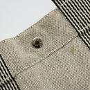 HERMES New Fourre Tout MM Hand Bag Canvas Gray Silver Auth 117285-11