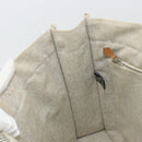 HERMES New Fourre Tout MM Hand Bag Canvas Gray Silver Auth 117285-21