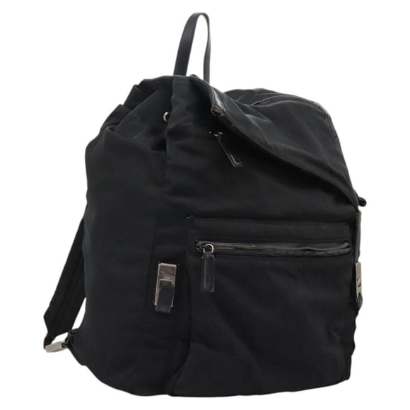 GUCCI Backpack Nylon Black Auth 117288