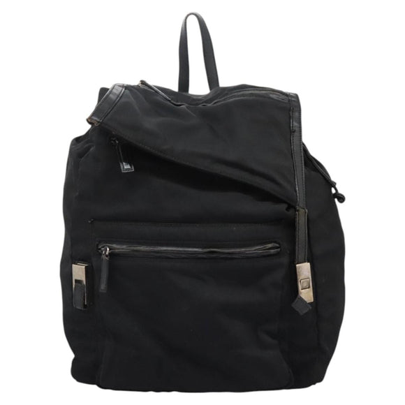 GUCCI Backpack Nylon Black Auth 117288