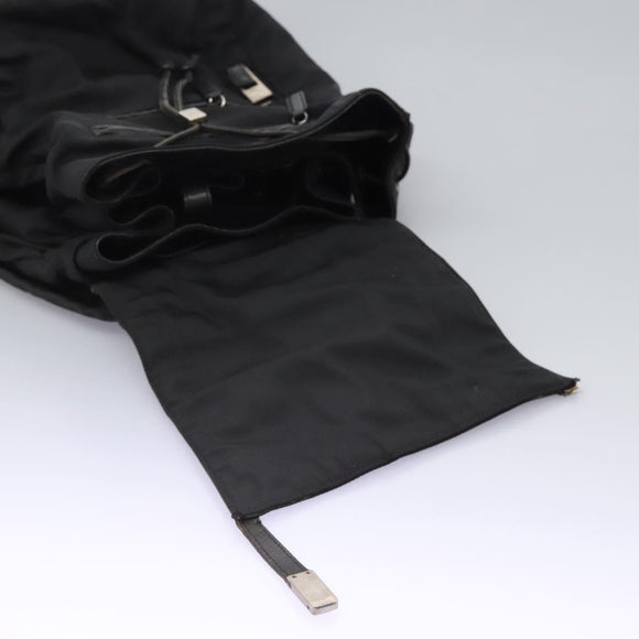 GUCCI Backpack Nylon Black Auth 117288