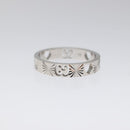 GUCCI Heart Ring K18 Silver Gold (750) 4.4g (18K) Silver Auth 117299AM-5