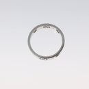 GUCCI Heart Ring K18 Silver Gold (750) 4.4g (18K) Silver Auth 117299AM-6