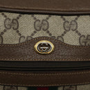 GUCCI GG Supreme Web Sherry Line Bag PVC Beige Red 119 02 004 Auth 117304-18