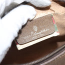 GUCCI GG Supreme Web Sherry Line Bag PVC Beige Red 119 02 004 Auth 117304-20