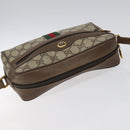 GUCCI GG Supreme Web Sherry Line Bag PVC Beige Red 119 02 004 Auth 117304-6