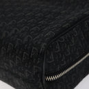 Christian Dior Trotter Canvas Hand Bag Black Silver Auth 117320M-15