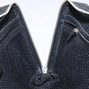 Christian Dior Trotter Canvas Hand Bag Black Silver Auth 117320M-19