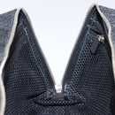 Christian Dior Trotter Canvas Hand Bag Black Silver Auth 117320M-20
