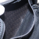 Christian Dior Trotter Canvas Hand Bag Black Silver Auth 117320M-21