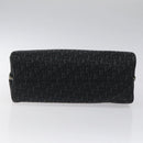 Christian Dior Trotter Canvas Hand Bag Black Silver Auth 117320M-5