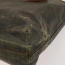 FENDI Zucca Canvas Tote Bag Coated Canvas Brown Khaki Auth 117322-15