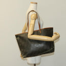 FENDI Zucca Canvas Tote Bag Coated Canvas Brown Khaki Auth 117322-20