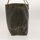 FENDI Zucca Canvas Tote Bag Coated Canvas Brown Khaki Auth 117322-4