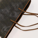 FENDI Zucca Canvas Tote Bag Coated Canvas Brown Khaki Auth 117322-6