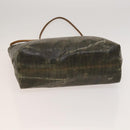 FENDI Zucca Canvas Tote Bag Coated Canvas Brown Khaki Auth 117322-5
