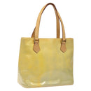 LOUIS VUITTON Monogram Vernis Houston Hand Bag Gris M91053 LV Auth 117329-1