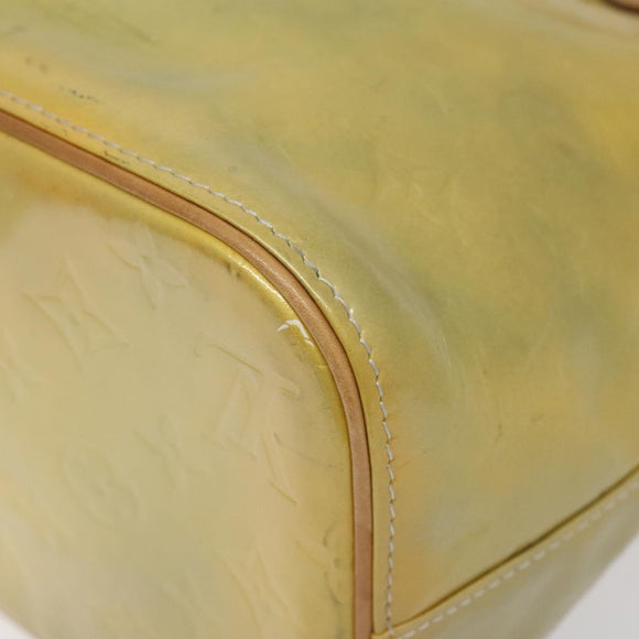 LOUIS VUITTON Monogram Vernis Houston Hand Bag Gris M91053 LV Auth 117329