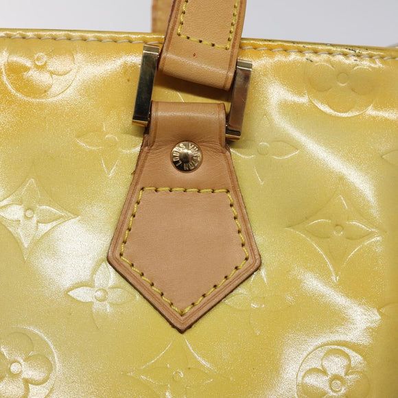 LOUIS VUITTON Monogram Vernis Houston Hand Bag Gris M91053 LV Auth 117329