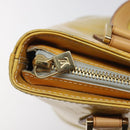 LOUIS VUITTON Monogram Vernis Houston Hand Bag Gris M91053 LV Auth 117329-18