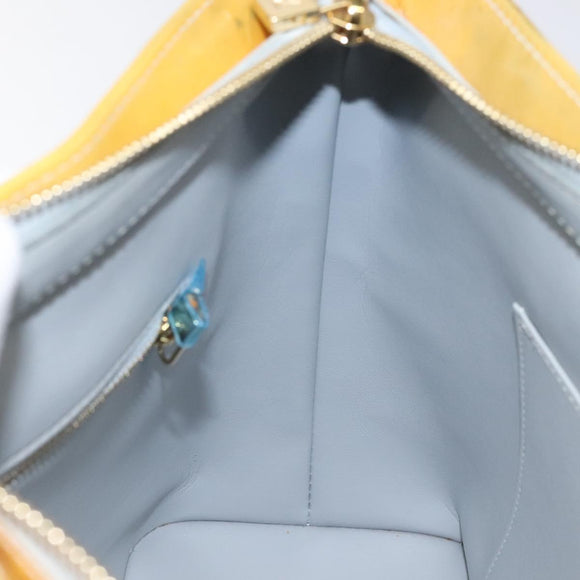 LOUIS VUITTON Monogram Vernis Houston Hand Bag Gris M91053 LV Auth 117329