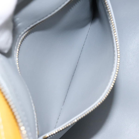 LOUIS VUITTON Monogram Vernis Houston Hand Bag Gris M91053 LV Auth 117329