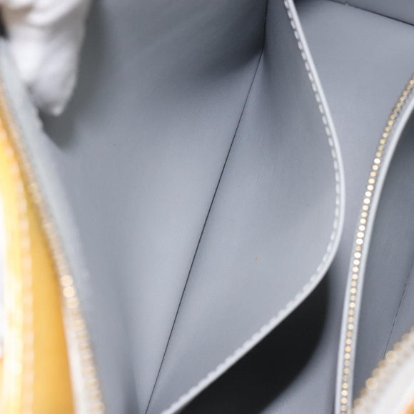 LOUIS VUITTON Monogram Vernis Houston Hand Bag Gris M91053 LV Auth 117329