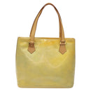 LOUIS VUITTON Monogram Vernis Houston Hand Bag Gris M91053 LV Auth 117329-2