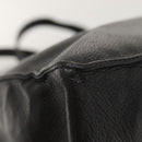 CHANEL COCO Mark Chain Tote Bag Caviar Skin Black CC Auth 117332-15