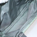 PRADA Hand Bag Nylon Khaki Silver Auth 117333-23