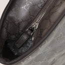 GUCCI GG Implementation Tote Bag Coated Canvas Silver Auth 117334-10