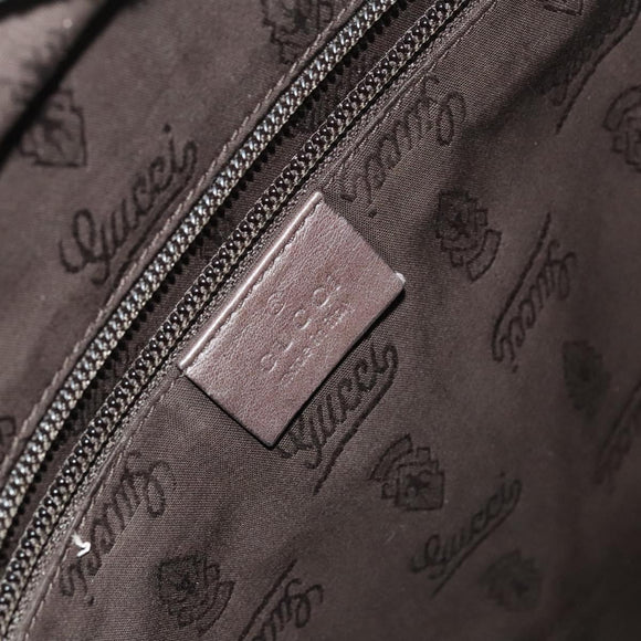 GUCCI GG Implementation Tote Bag Coated Canvas Silver Auth 117334