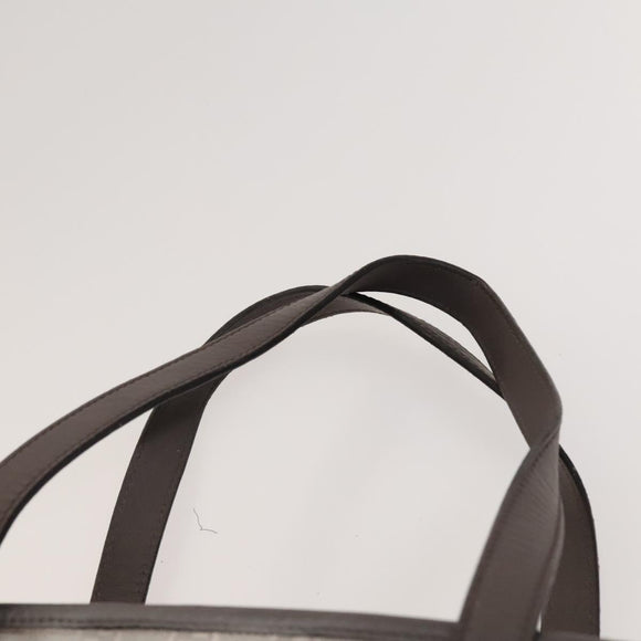GUCCI GG Implementation Tote Bag Coated Canvas Silver Auth 117334