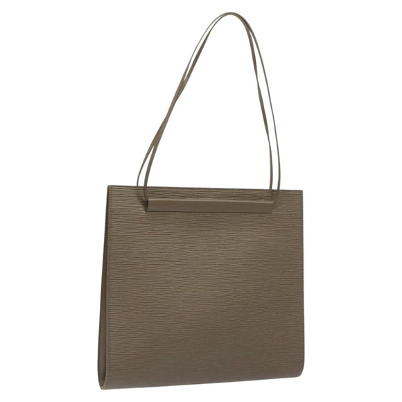 LOUIS VUITTON Epi Santropen Shoulder Bag Gray Lilac M5246B LV Auth 117338