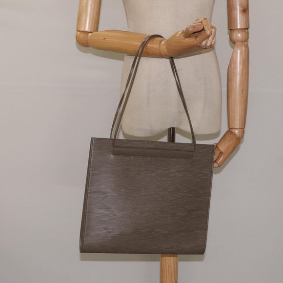 LOUIS VUITTON Epi Santropen Shoulder Bag Gray Lilac M5246B LV Auth 117338