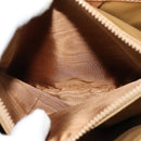 CELINE Macadam Canvas Shoulder Bag Beige Gold Auth 117362-23