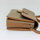 CELINE Macadam Canvas Shoulder Bag Beige Gold Auth 117362-4