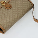 CELINE Macadam Canvas Shoulder Bag Beige Gold Auth 117362-6