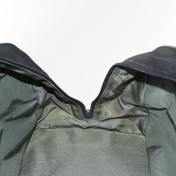 PRADA Sports Boston Bag Nylon Black Silver Auth 117366