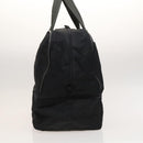 PRADA Sports Boston Bag Nylon Black Silver Auth 117366-3