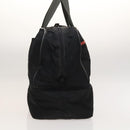 PRADA Sports Boston Bag Nylon Black Silver Auth 117366-4