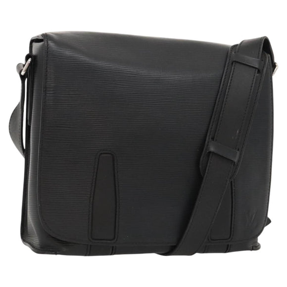 LOUIS VUITTON Epi Harrington Messenger PM Shoulder Bag Black M53404 Auth 117374