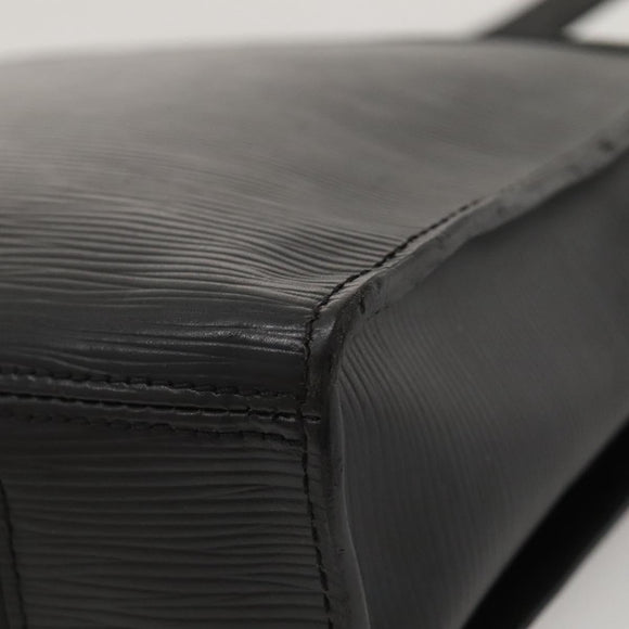 LOUIS VUITTON Epi Harrington Messenger PM Shoulder Bag Black M53404 Auth 117374