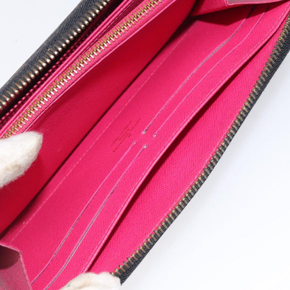 LOUIS VUITTON Monogram Multicolor Zippy Wallet Long Black M60243 LV Auth 117381