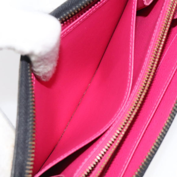 LOUIS VUITTON Monogram Multicolor Zippy Wallet Long Black M60243 LV Auth 117381