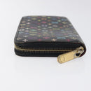 LOUIS VUITTON Monogram Multicolor Zippy Wallet Long Black M60243 LV Auth 117381-4
