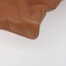 LOEWE Anagram Hand Bag Leather Brown Auth 117386-9