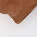 LOEWE Anagram Hand Bag Leather Brown Auth 117386-14