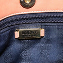 LOEWE Anagram Hand Bag Leather Brown Auth 117386-10