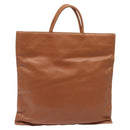 LOEWE Anagram Hand Bag Leather Brown Auth 117386-2